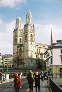 biserica reformata Grossmunster din Zurich; foto Matei Bîtea