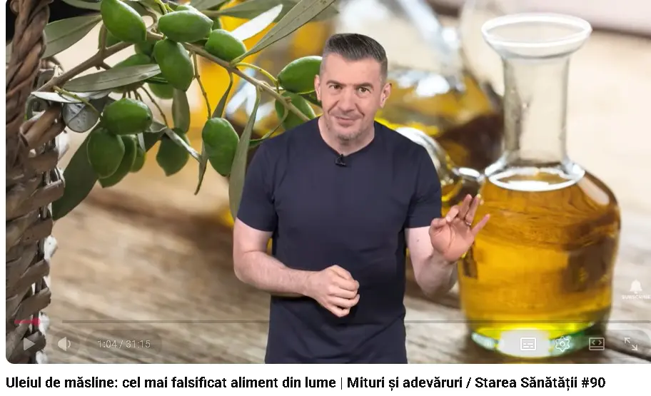 Dragos Pătraru furios și el pe contrafacerea uleiului de măsline...