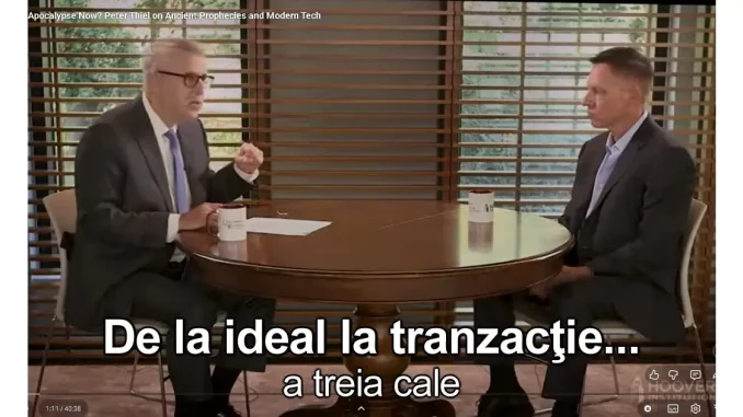 Peter Robinson si Peter Thiel - Apocalypse now